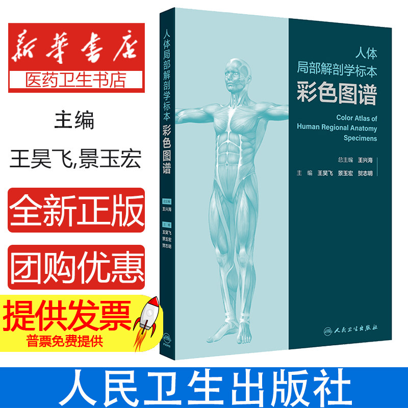 人体局部解剖学标本彩色图谱 头部表面结构 颞下颌关节 小脑的动脉 大脑大静脉及其属支 主编王昊飞等人民卫生出版社9787117354936