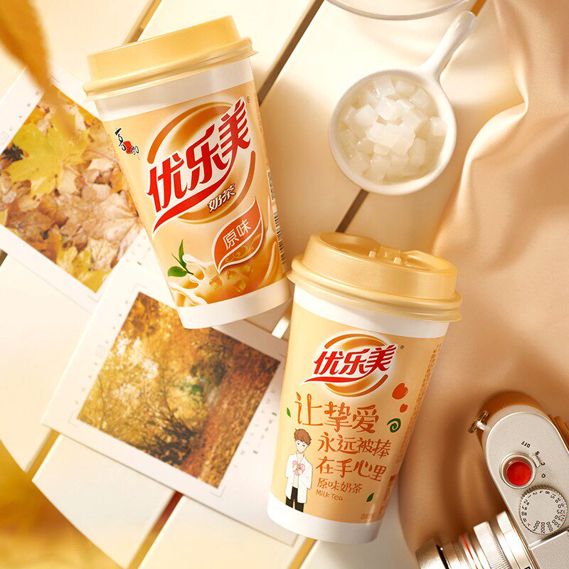 喜之郎优乐美奶茶麦香味80g*3杯/组包邮经典杯装冲饮奶茶饮料饮品