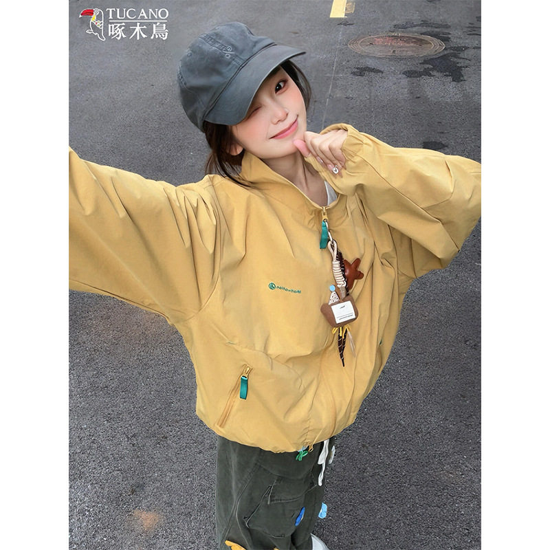 啄木鸟巨好看的早秋外套女款春2棒球服