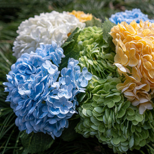 速发逼真手感保湿 饰无尽夏紫阳花假花八仙花 仿真绣球花客厅餐桌装