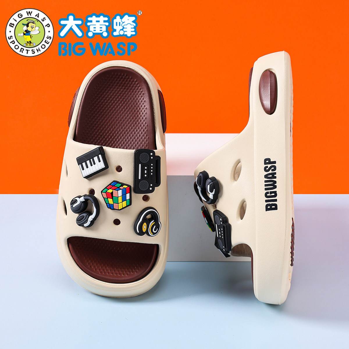 大黄蜂儿童卡通轻便软底凉拖鞋