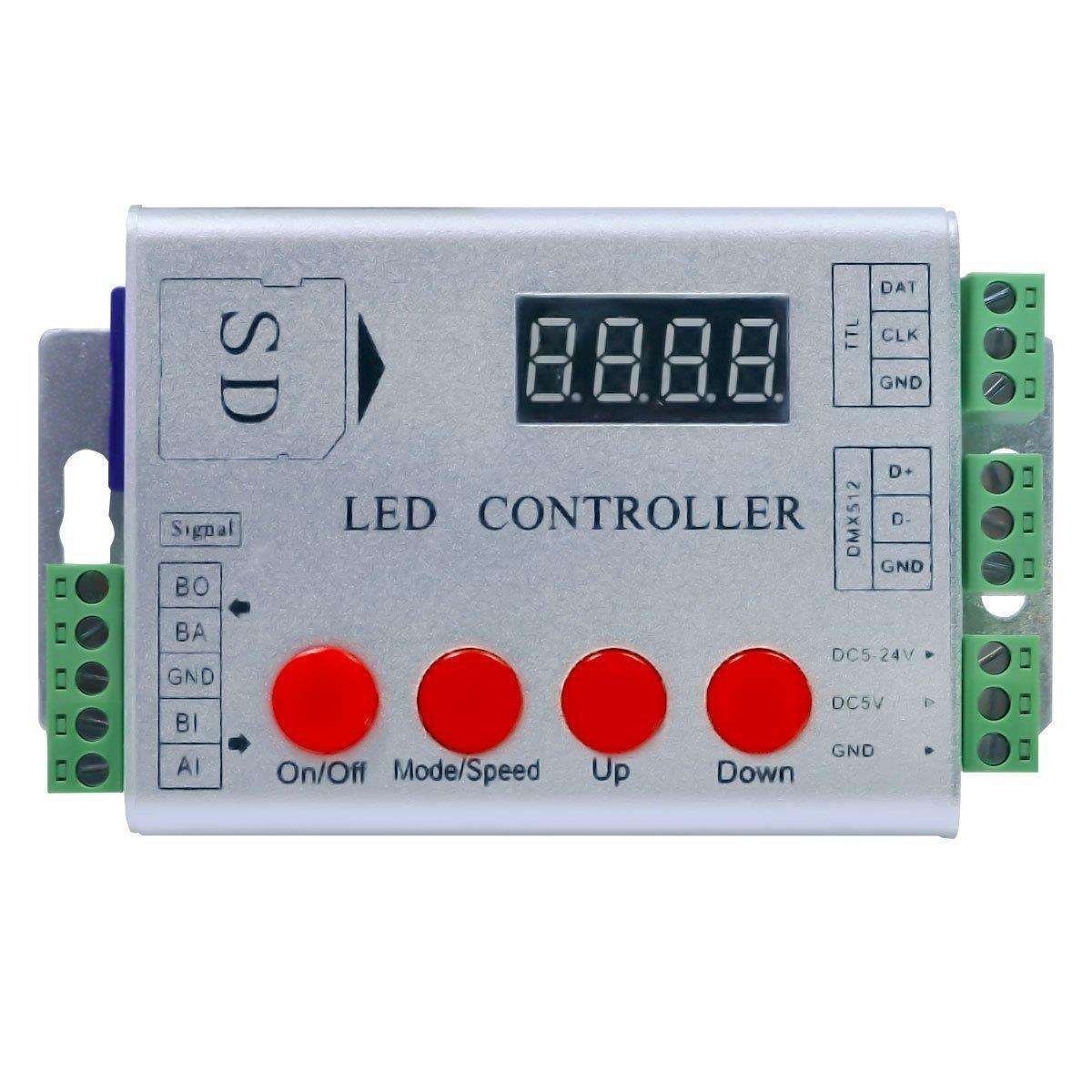 SD 编程 幻彩控制器 兼容WS2812B SK6812 WS2801 LPD8806 5V~24V