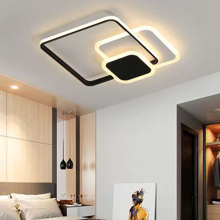 卧室灯吸顶灯大气北欧简约现代个性创意温馨浪漫房间圆形led灯具