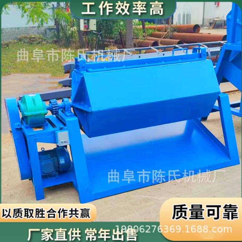 大型火烧铁干磨机 石头磨圆滚石机 铁件翻新除锈滚筒抛光机