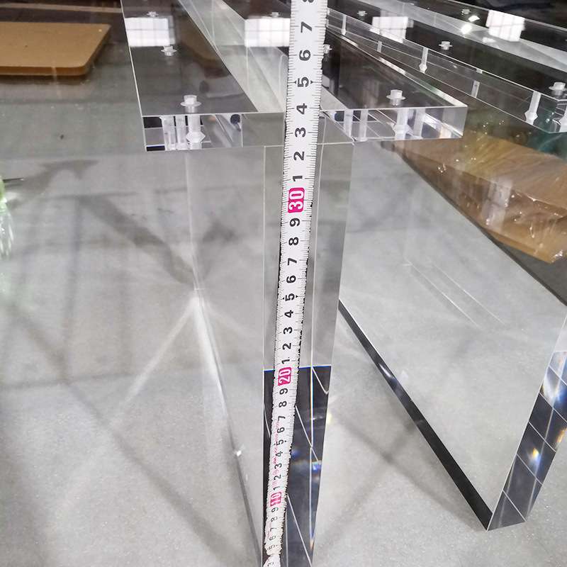 小户型亚克力桌子 制作透明桌腿桌脚 炫彩亚克力桌子