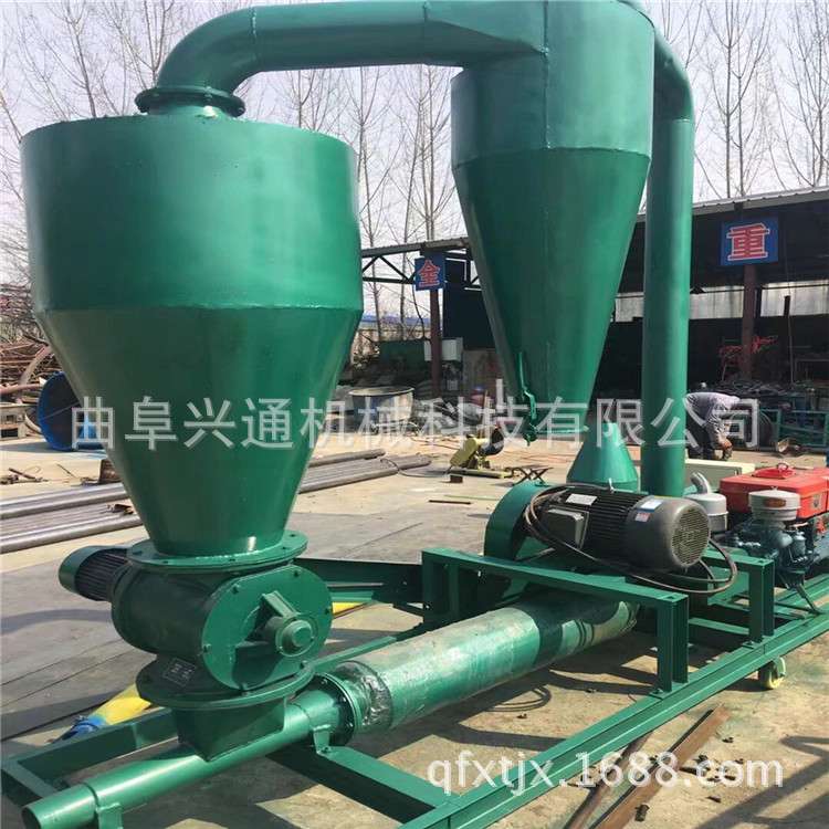 广东高扬程粉煤灰装罐吸料机 加除尘器自动粉料输送机视频