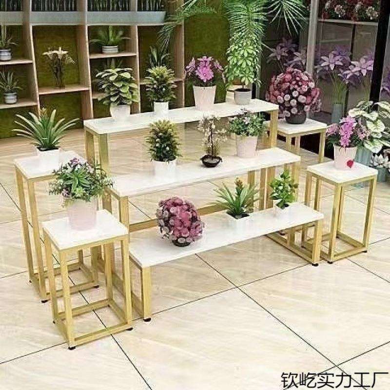 花店花架鲜花铁艺陈列架阶梯式客厅花架子置物架家用简易立式商用
