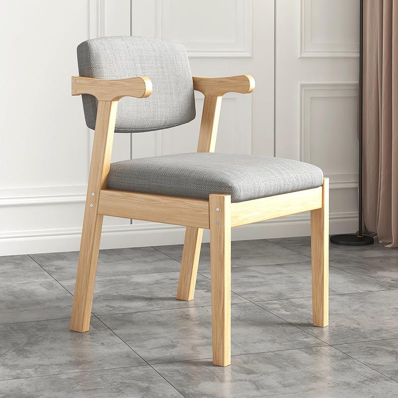 餐椅实木靠背椅酒店化妆椅家用餐厅休闲椅简约茶椅美甲椅子