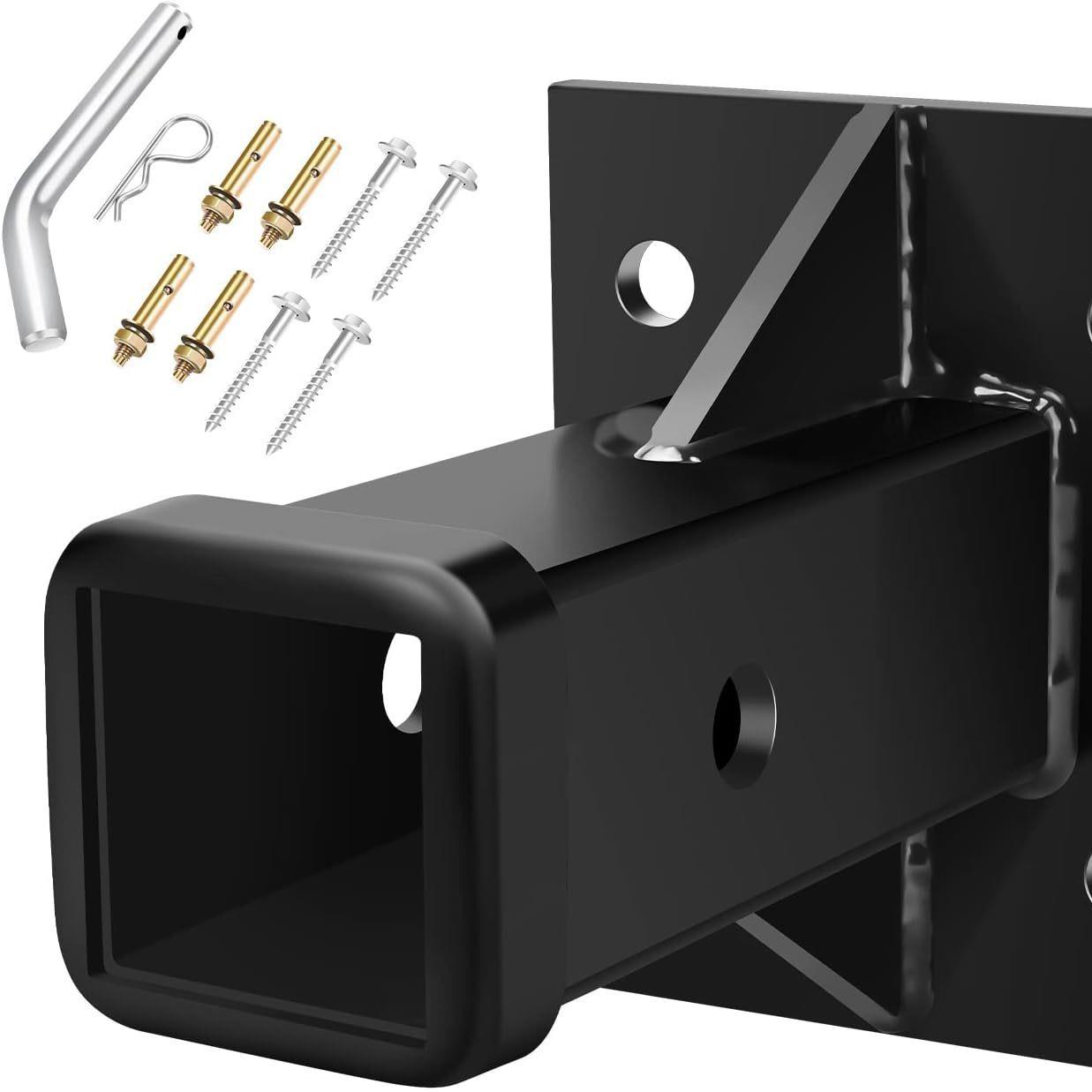 美式汽车车尾牵引方口拖车臂延长杆拖车钩连接器改装拖挂配件