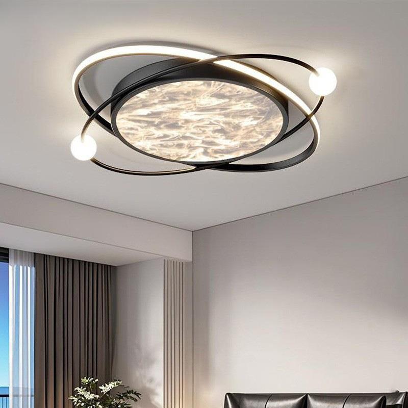星球吸顶灯创意主卧灯房间书房护眼灯简约卧室北欧灯led现代云雾