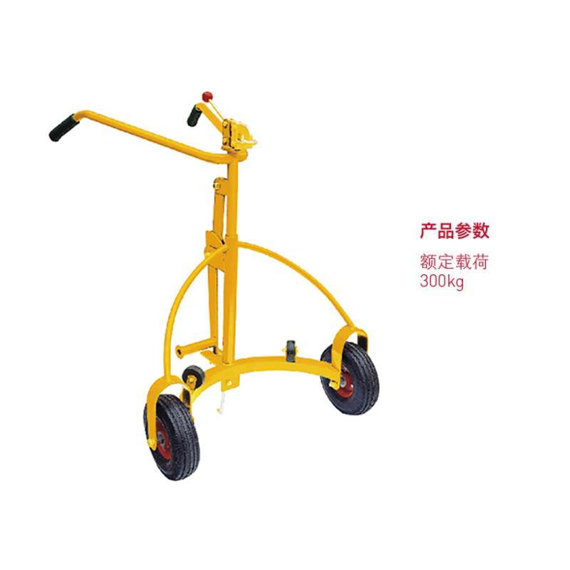 手推简易油桶车 宁波如意西林 300kg公斤 不锈钢 手动咬嘴搬运车