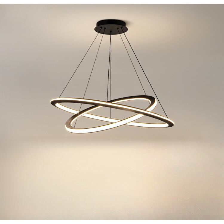 客厅吊灯北欧灯具简约现代创意圆环几何线条灯餐厅卧室艺术网红灯