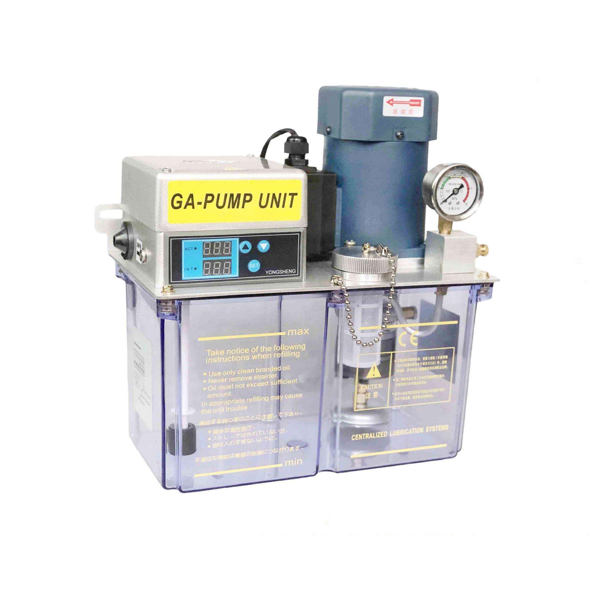 GA连续工作双数显控制电动稀油油脂泵380伏220伏冲床CNC油脂泵