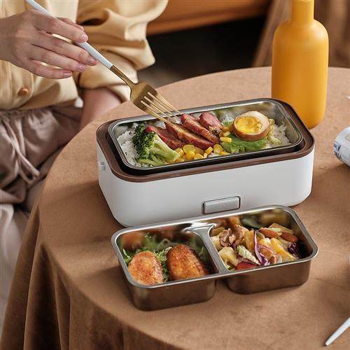 小宇青年午餐机热饭蒸饭热菜带饭神器上班族带盖加热插电饭盒成人