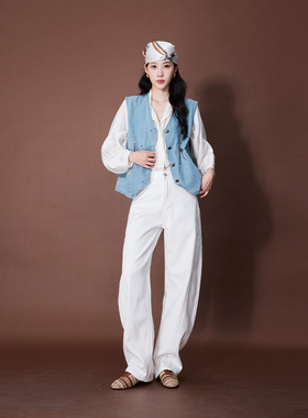 ATUMU「弯刀裤系列」早秋上新 丨中高腰宽松香蕉裤牛仔裤AT361