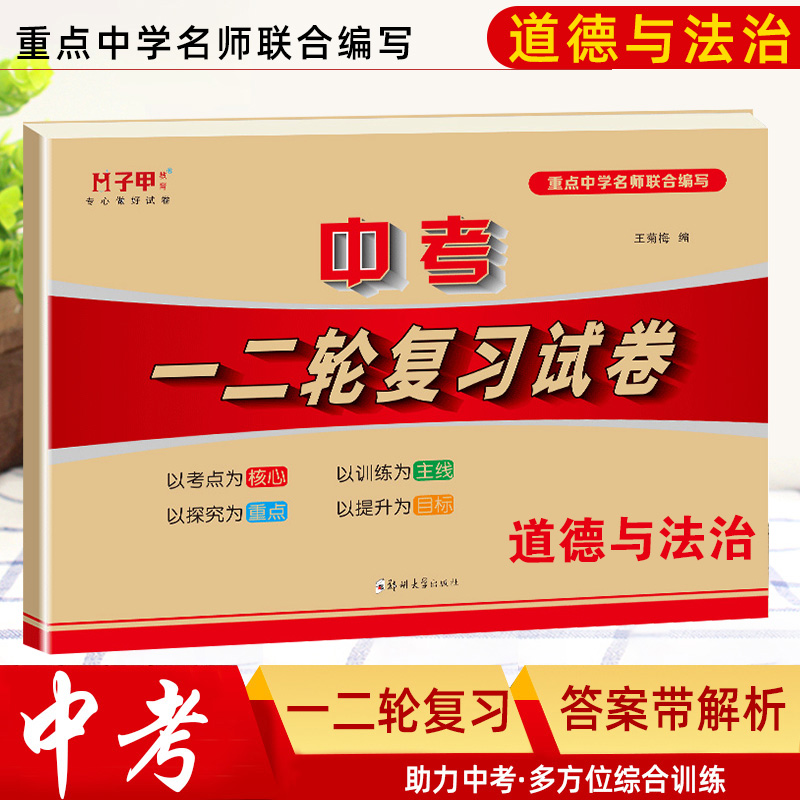 新版道德与法治中考复习资料全套试卷 九年级初三复习资料全套 中考模拟试卷真题练习 中考一二轮复习同步中考必备教辅书全套