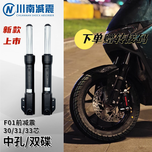 川南F01前减震预载可调双碟刹