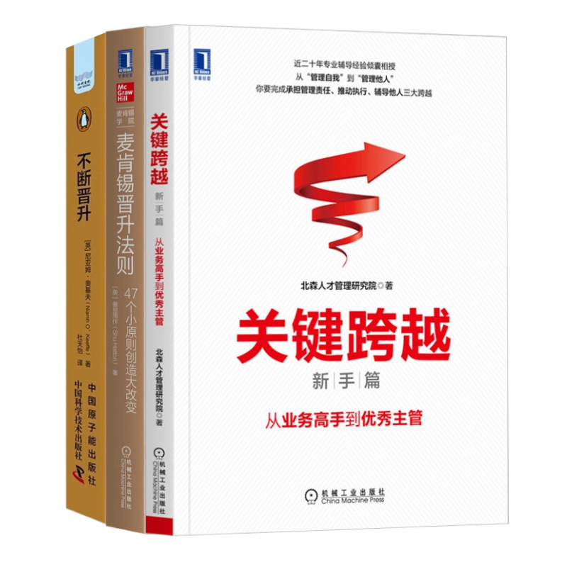 职场跃迁三部曲：关键跨越：从业务高手到优秀主管 麦肯锡晋升法则：47个小原则创造大改变 不断晋升
