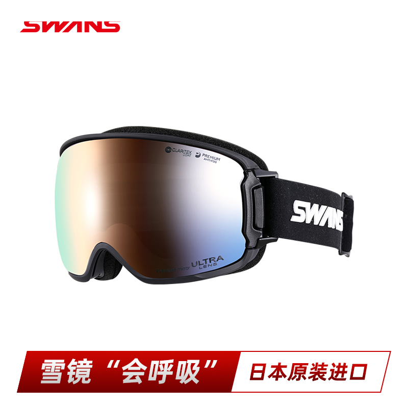 SWASNS雪镜会呼吸1秒开窗2倍防雾