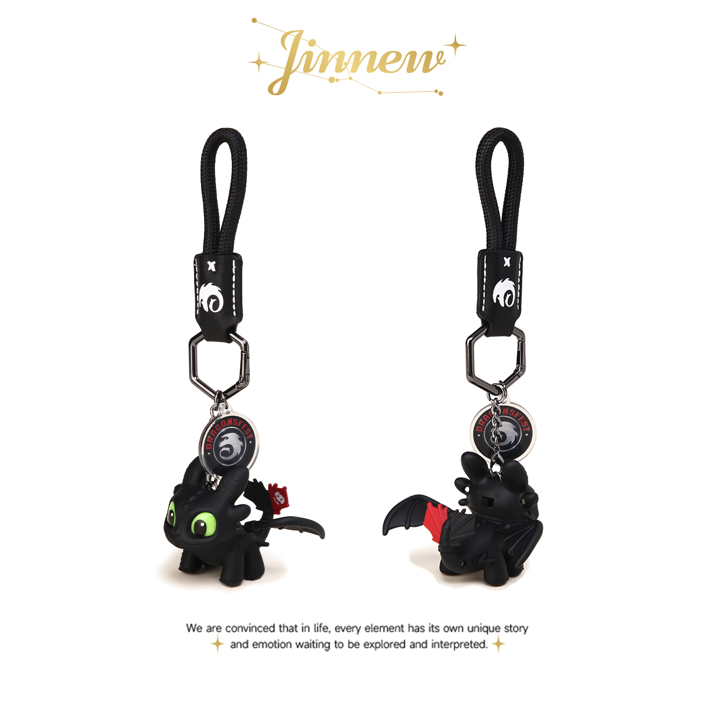 Jinnew驯龙高手联名夜煞包包挂件