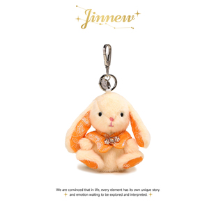Jinnew原创可爱新中式唐装温蒂小兔子玩偶公仔高档书包挂件钥匙扣