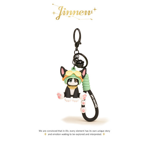 Jinnew原创飞行员德文猫挂件公仔