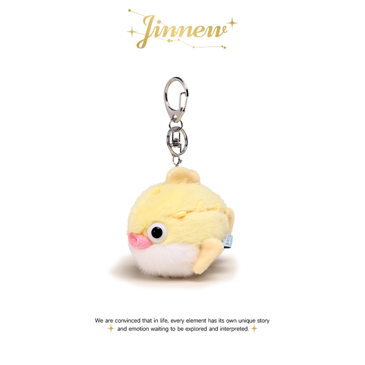 thumbnail for Jinnew original ocean family little goldfish baby called plush doll small doll school bag bag pendant car key chain
