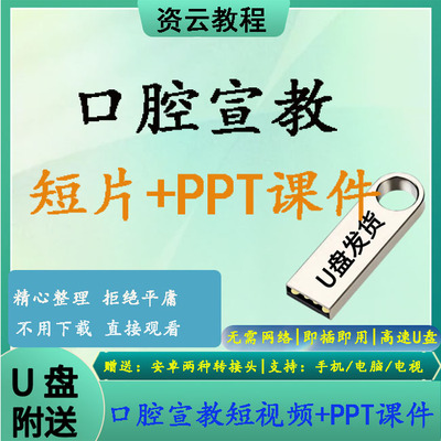 口腔牙科诊所宣教科普短片爱牙齿宣传科医患广告视频合集优盘