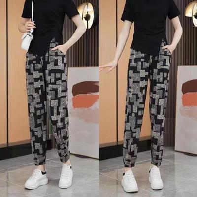 pants flower harem pants cool bloomers casual points nine