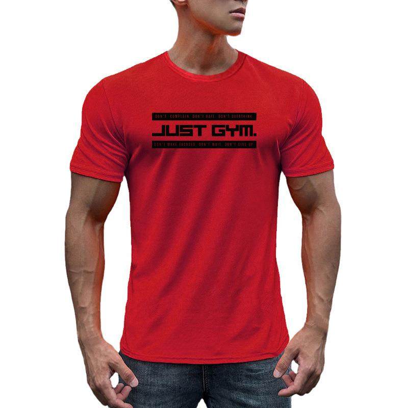 fitness slim training thin T-shirt running mens clothes