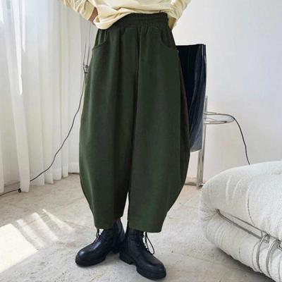 Womens carrot pants wide leg harem loose daddy bloomers