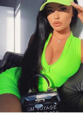 black backless playsuits halter sports bandage casual