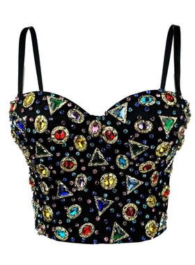 wear for suspenders diamond shows acrylic outer bra