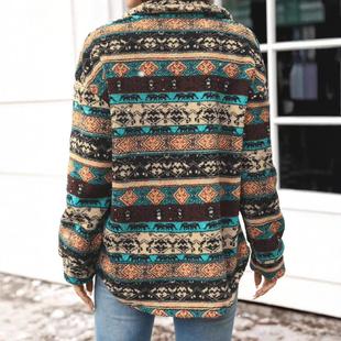 Loose Fleece Zipper faced Jacket Double Tops