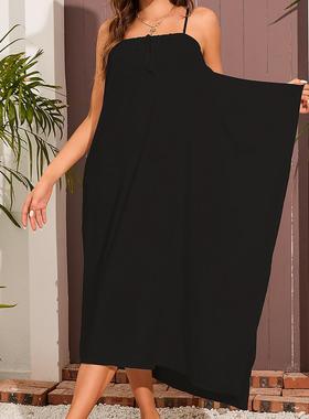 Changeable tube top skirt womens beach vacation breathable