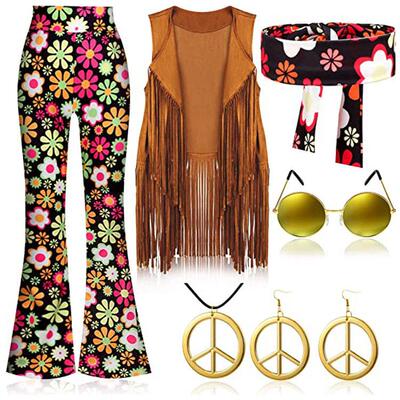 disco costume outfit s hippie retro dress halloween women