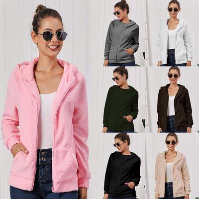 winter coat ladies fleece granular lambskin autumn womens