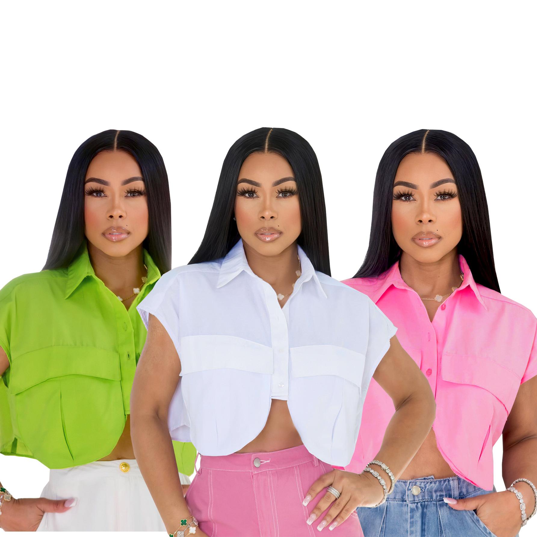 women cropped tops shirts tees streetswear summer clothes