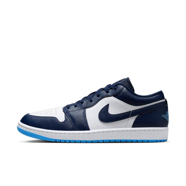 测试 XHH Air Jordan 1 AJ1 低帮 篮球鞋 男款 蓝白553558-404