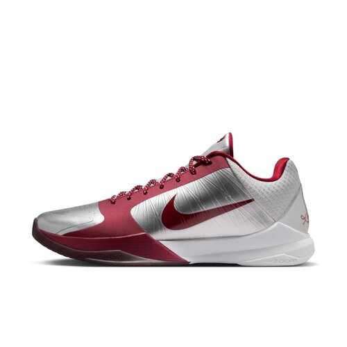 XHH Nike Kobe 5 减震耐磨实战低帮篮球鞋 男款 银白色IM0557-001