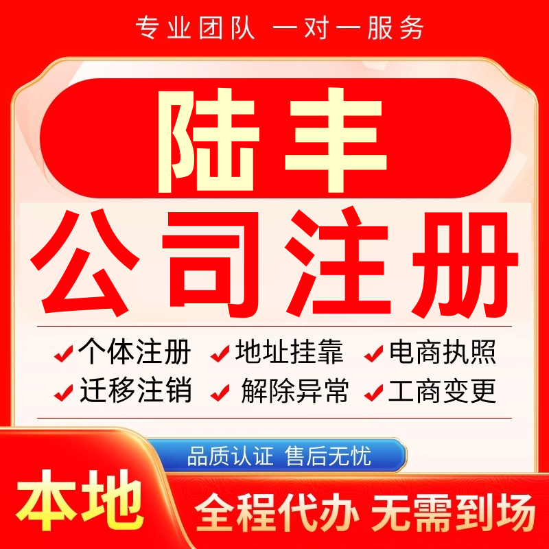 陆丰公司注册办理异常个体户工商营业执照代办注销变更转让电商