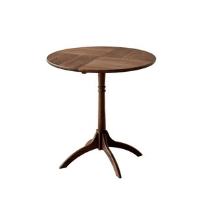 折扣价 速发 北美黑胡桃实木沙发边几客厅家用圆形茶桌简约角几