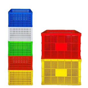 速发酒店餐具盖料周转箱快递框长方形带大收纳箱塑容量特大号服装