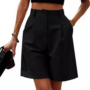 high waist pants loose womens straight casual thin leg wide