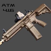 电动连发HK416 ATM版 科教玩具模型解压道具肥肥钢镚
