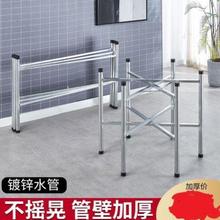 简易大圆桌架可折叠铁艺桌腿支架桌脚餐桌折叠伸缩桌架桌脚架定制