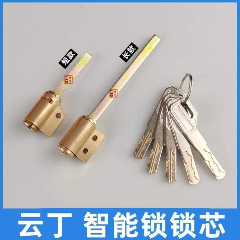 适用云丁下插芯级智能锁蛋壳公寓大门密码锁指纹锁专用锁芯