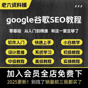 2025google谷歌独立站SEO外贸教程seo优化关键词排名搜索推广教程