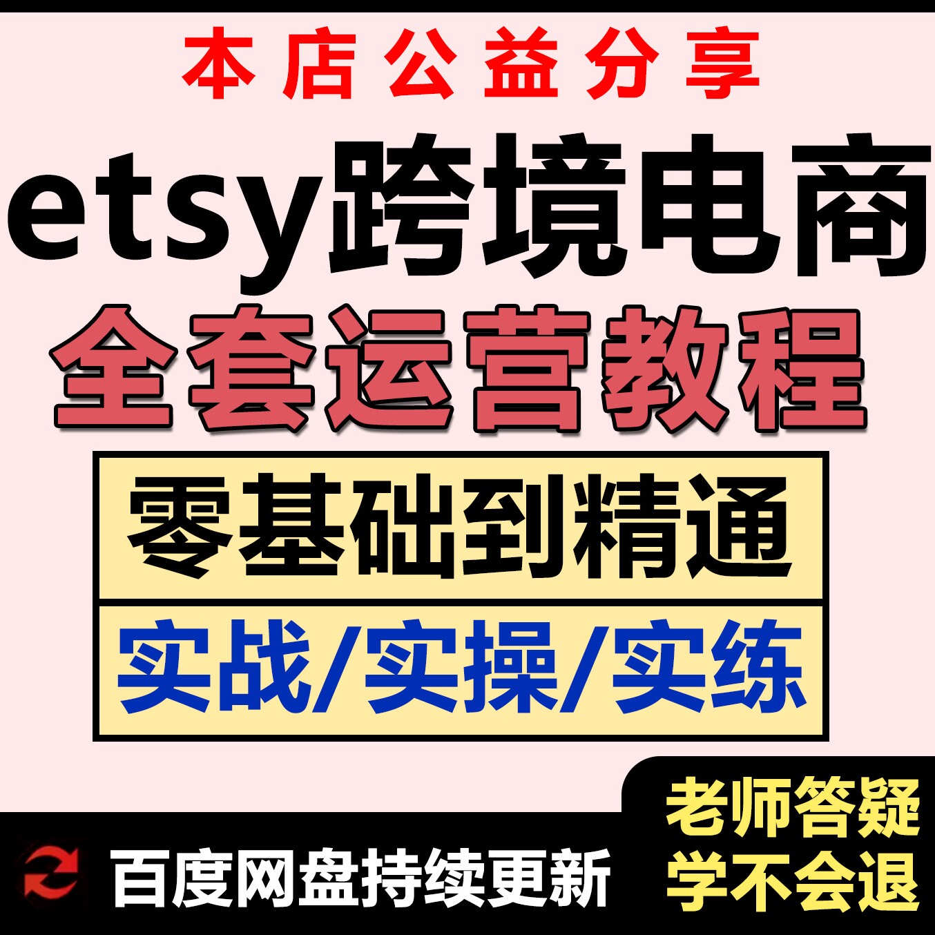 etsy店铺运营教程小白新手卖家中国开店入驻推广营销教学视频自学