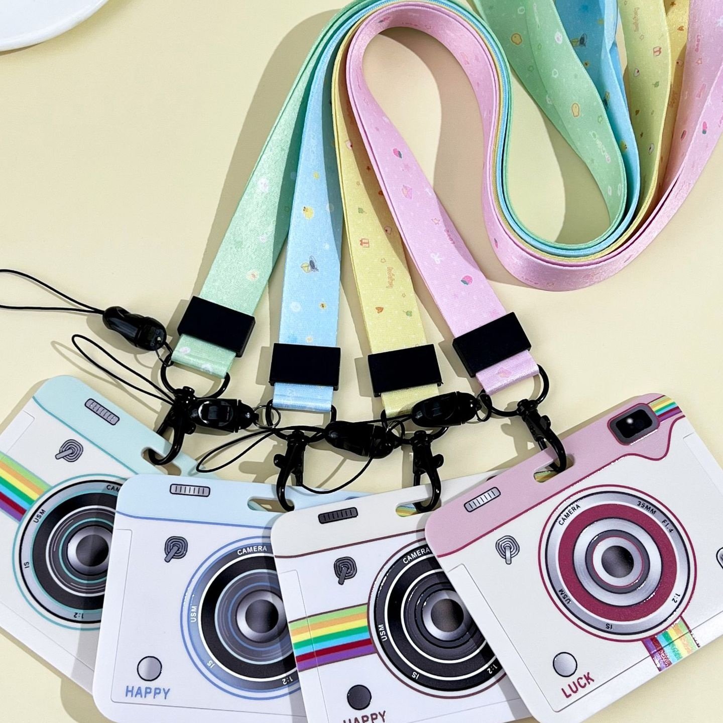 潮流照相机横款卡套学生校卡饭卡门禁卡包滑盖公交地铁卡保护套